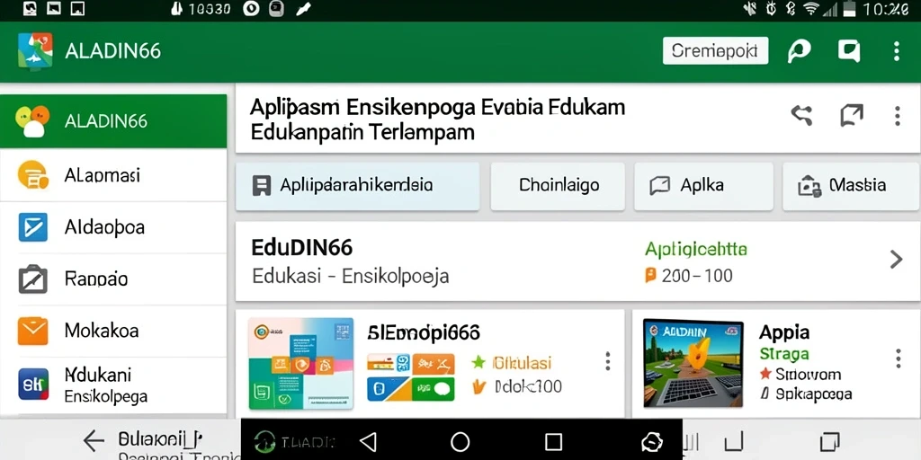 Tampilan antarmuka aplikasi ALADIN66 yang menarik dan informatif.
