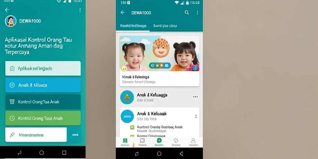 Antarmuka DEWA1000 untuk kontrol orang tua yang sederhana dan efektif.