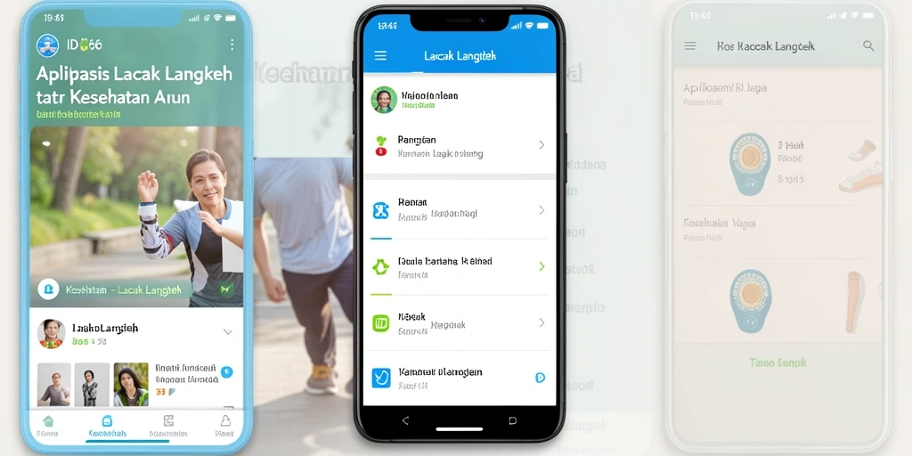 Tampilan antarmuka aplikasi Lacak Langkah ID66 yang user-friendly.