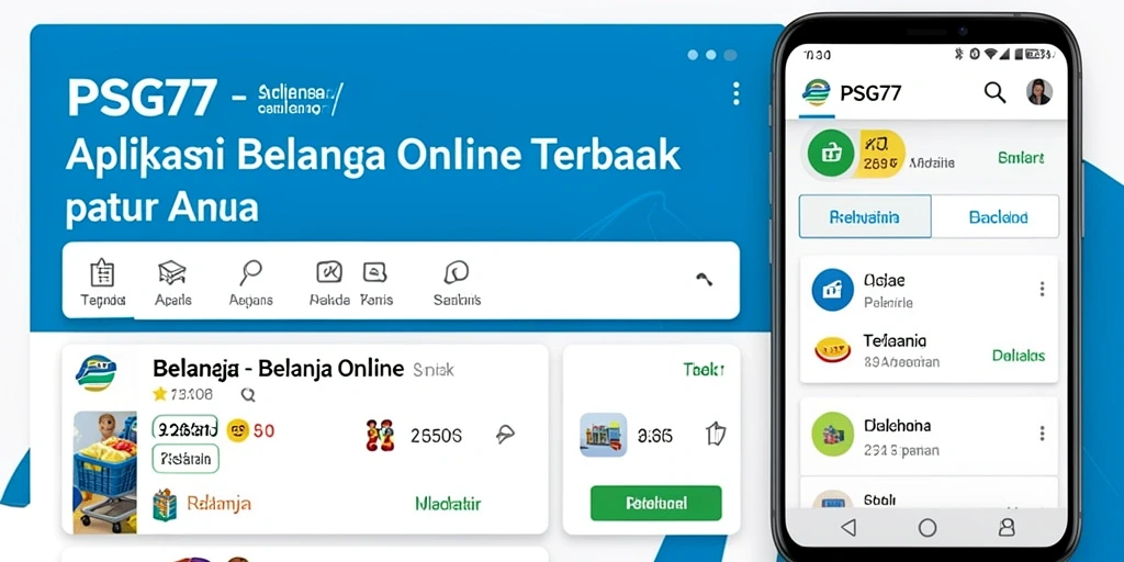 Tampilan antarmuka aplikasi PSG77 untuk Belanja Online yang mudah dipahami.