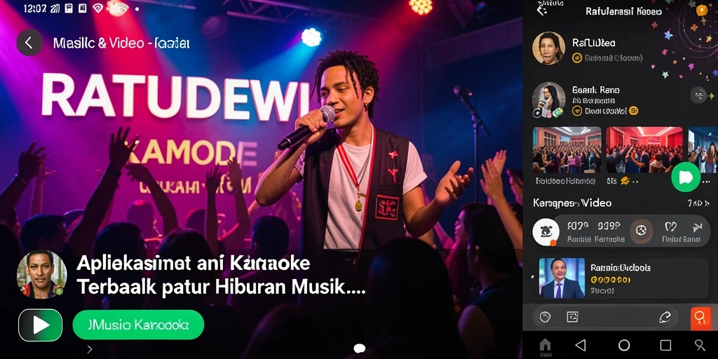 Antarmuka RATUDEWI yang menarik untuk karaoke