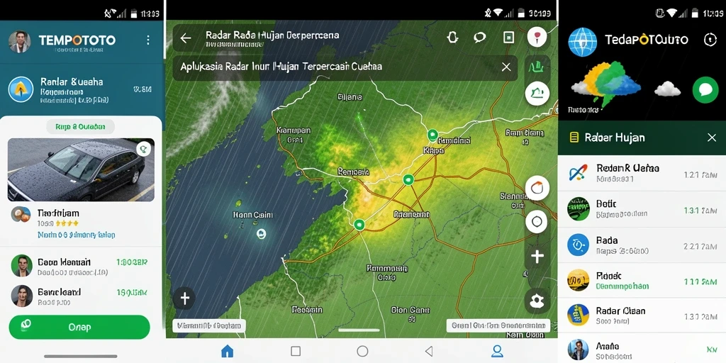 Tampilan antarmuka TEMPOTOTO dengan fungsi Radar Hujan yang jelas.