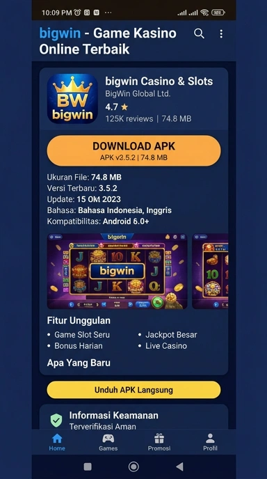 Unduh dan Instal APK bigwin untuk Android Anda